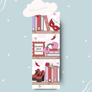 Reading smut könyvjelző könyvmolyoknak, Művészet, Grafika & Illusztráció, Egyéb rajzok, Fotó, grafika, rajz, illusztráció, MESKA