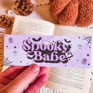 Spooky babe könyvjelző könyvmolyoknak - művészet - grafika & illusztráció - egyéb rajzok - Meska.hu