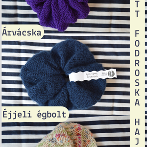 Kötött scrunchie hajgumi - ruha & divat - hajdísz & hajcsat - hajgumi - Meska.hu