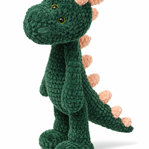 Horgolt plüss dinoszaurusz - Meska.hu