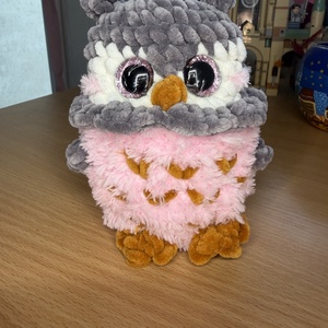 Horgolt plüss bagoly - játék & sport - plüssállat & játékfigura - bagoly - Meska.hu