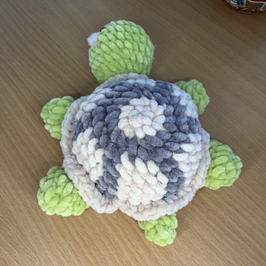 Horgolt teknős plüss - játék & sport - plüssállat & játékfigura - teknős - Meska.hu