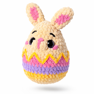 Horgolt húsvéti nyuszitojás, Ünnepi díszek, dekorációk, Húsvéti díszek és dekorációk, Húsvéti tojás, hímestojás, Horgolás, MESKA