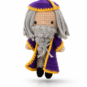 Horgolt Dumbledore figura - játék & sport - plüssállat & játékfigura - más figura - Meska.hu