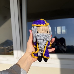 Horgolt Dumbledore figura - játék & sport - plüssállat & játékfigura - más figura - Meska.hu