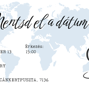 Személyre szabott, esküvői meghívó - Meska.hu