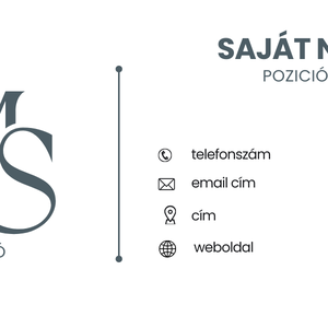 Személyre szabott, digitális névjegykártya - Meska.hu