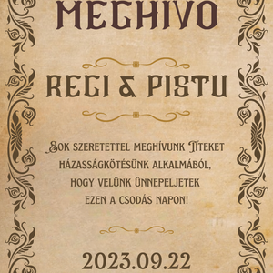 Személyre szabott, esküvői meghívó - művészet - grafika & illusztráció - digitális - Meska.hu