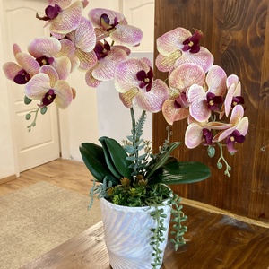 Trópusi hangulatú orchidea - otthon & életmód - dekoráció - asztal és polc dekoráció - asztaldísz - Meska.hu