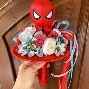 Szuperhősös ballagási csokor - pókember - otthon & életmód - dekoráció - Meska.hu