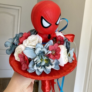 Szuperhősös ballagási csokor - pókember - otthon & életmód - dekoráció - Meska.hu
