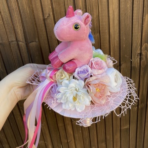 Ovis ballagási csokor unikornis - otthon & életmód - dekoráció - Meska.hu