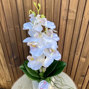 Pedagógusnap orchidea asztaldísz - otthon & életmód - dekoráció - asztal és polc dekoráció - asztaldísz - Meska.hu