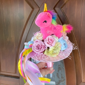 Unikornis ballagási csokor  - otthon & életmód - dekoráció - Meska.hu