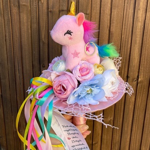 Unikornis ballagási csokor - otthon & életmód - dekoráció - Meska.hu