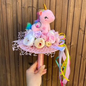 Unikornis ballagási csokor - otthon & életmód - dekoráció - Meska.hu