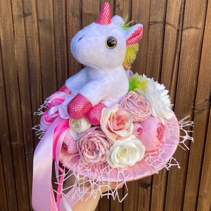 Unikornis ballagási csokor  - otthon & életmód - dekoráció - Meska.hu