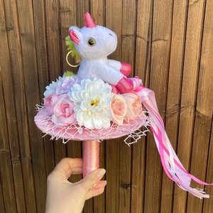 Unikornis ballagási csokor  - otthon & életmód - dekoráció - Meska.hu