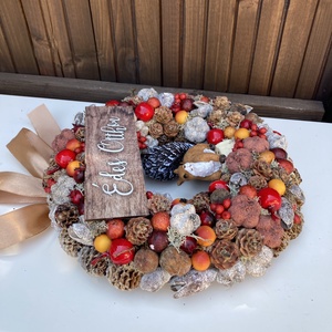 Őszi ajtódísz - otthon & életmód - dekoráció - ajtó- és ablak dekoráció - ajtódísz & kopogtató - Meska.hu