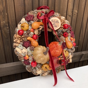 Őszi ajtódísz 25 cm - Meska.hu