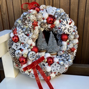 Adventi ajtódísz  - karácsony - adventi díszek - adventi ajtódísz - Meska.hu