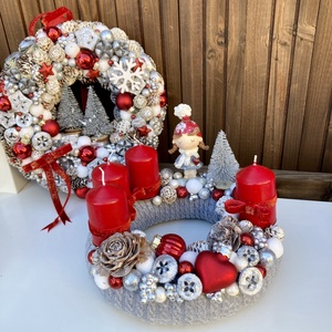 Adventi ajtódísz  - karácsony - adventi díszek - adventi ajtódísz - Meska.hu