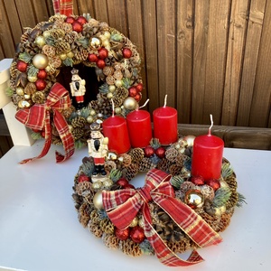 Klasszikus adventi koszorú - karácsony - adventi díszek - adventi koszorú - Meska.hu Klasszikus adventi koszorú - karácsony - adventi díszek - adventi koszorú - Meska.hu