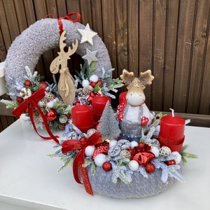 Adventi koszorú  - Meska.hu