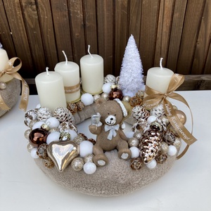 Adventi koszorú  - Meska.hu