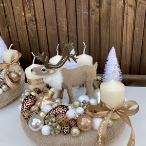 Adventi koszorú szarvassal - karácsony - adventi díszek - adventi koszorú - Meska.hu Adventi koszorú szarvassal - karácsony - adventi díszek - adventi koszorú - Meska.hu