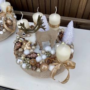 Adventi koszorú szarvassal - karácsony - adventi díszek - adventi koszorú - Meska.hu Adventi koszorú szarvassal - karácsony - adventi díszek - adventi koszorú - Meska.hu