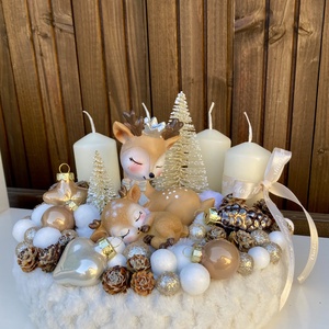 Adventi koszorú  - karácsony - adventi díszek - adventi koszorú - Meska.hu