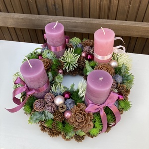 Adventi koszorú , Karácsony, Adventi díszek, Adventi koszorú, Virágkötés, MESKA