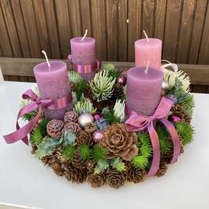 Adventi koszorú  - karácsony - adventi díszek - adventi koszorú - Meska.hu
