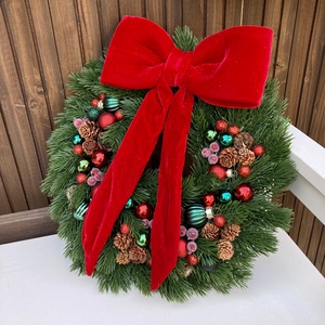 Adventi ajtódísz 35 cm - karácsony - adventi díszek - adventi ajtódísz - Meska.hu