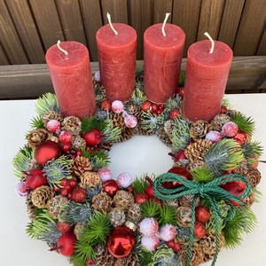 Adventi koszorú  - karácsony - adventi díszek - adventi koszorú - Meska.hu
