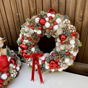 Adventi ajtódísz - karácsony - adventi díszek - adventi ajtódísz - Meska.hu