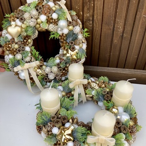 Adventi ajtódísz  - karácsony - adventi díszek - adventi ajtódísz - Meska.hu