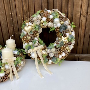 Adventi ajtódísz  - karácsony - adventi díszek - adventi ajtódísz - Meska.hu