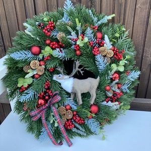 Adventi ajtódísz 35 cm - Meska.hu