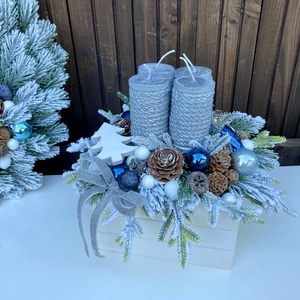 Adventi box kék - Meska.hu