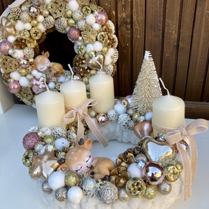 Adventi koszorú - karácsony - adventi díszek - adventi koszorú - Meska.hu