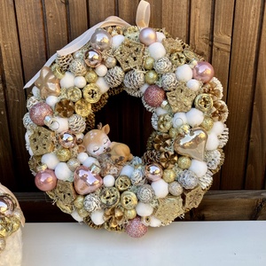 Adventi ajtódísz - Meska.hu