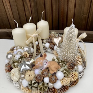 Adventi koszorú - karácsony - adventi díszek - adventi koszorú - Meska.hu