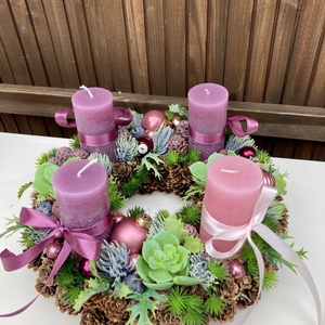 Adventi koszorú  - karácsony - adventi díszek - adventi koszorú - Meska.hu