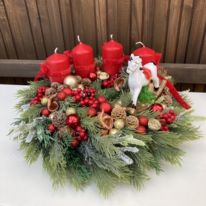 Adventi koszorú - karácsony - adventi díszek - adventi koszorú - Meska.hu