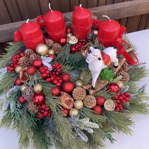 Adventi koszorú - karácsony - adventi díszek - adventi koszorú - Meska.hu