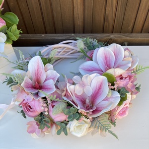 Magnólia ajtódísz 28 cm - otthon & életmód - dekoráció - ajtó- és ablak dekoráció - ajtódísz & kopogtató - Meska.hu