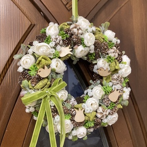 Téli ajtódísz  - otthon & életmód - dekoráció - ajtó- és ablak dekoráció - ajtódísz & kopogtató - Meska.hu