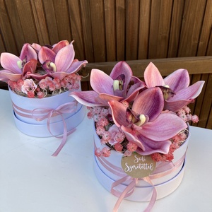 Orchidea ajándék virágbox - otthon & életmód - virágdekoráció - virágok - virágbox - Meska.hu